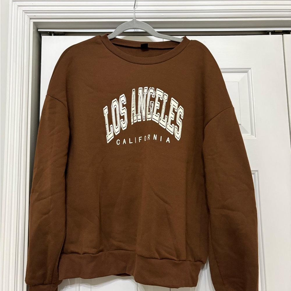 Brown Los Angeles Graphic Sweatshirt